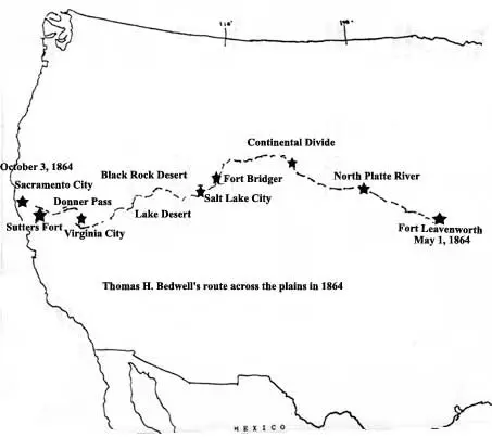 A map of the route for the 1 9 6 4 tour.